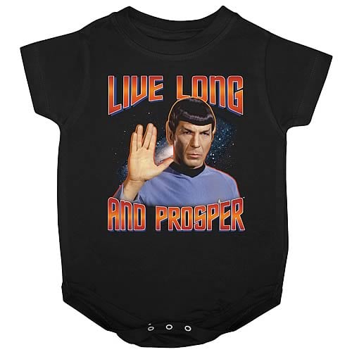 Star Trek Spock Live Long and Prosper Onesie